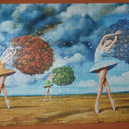 Good Loot The Shape of Colour Green 1000-piece puzzle by Rafal Olbinski