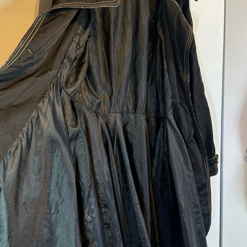 Waterproof trench coat size S like new, black