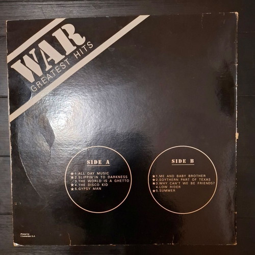 War Greatest Hits LP used, funk soul