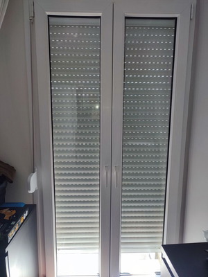 Energy-efficient balcony doors like new, 4 pieces, double glazing