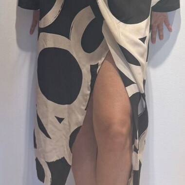Zara dress like new, black and white, size S
