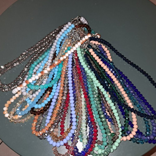 Beaded necklaces, set of 28