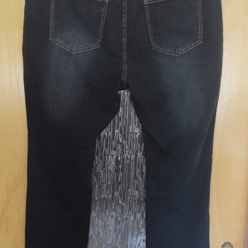 Stretch denim pants plus size XXXL, flawless, blue