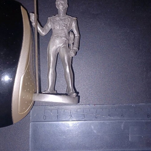 Figure of Greek Lancer Cavalryman 1833 used, made of pewter