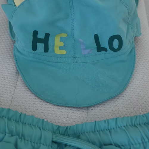 Mayoral Baby Swimming Set Like New With Hat And Shorts