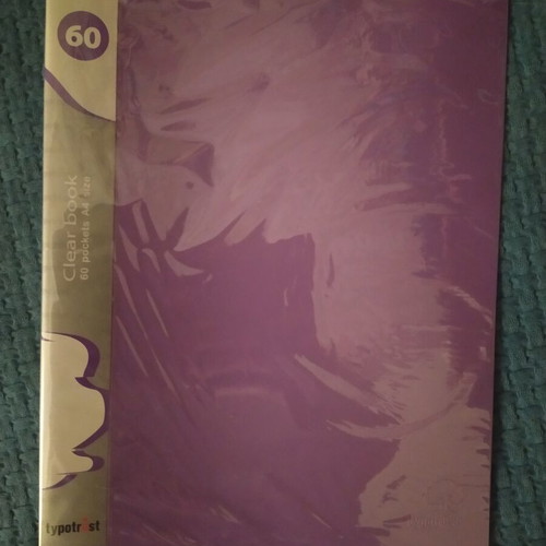 Typotrust Clear Book A4 60 Pockets new, purple