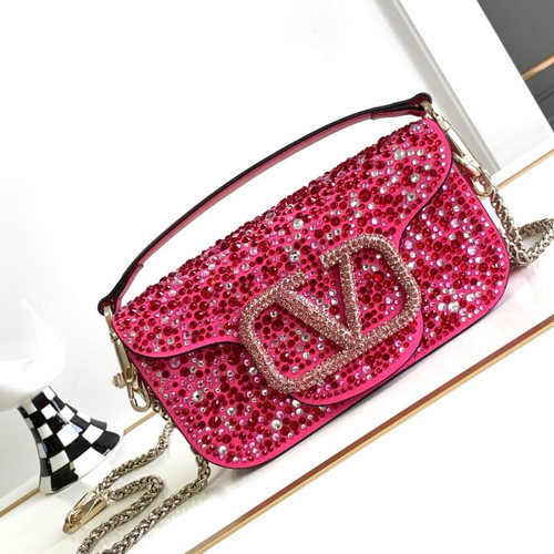 Valentino women's shoulder bag, genuine leather, colorful