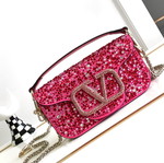Valentino women's shoulder bag, genuine leather, colorful