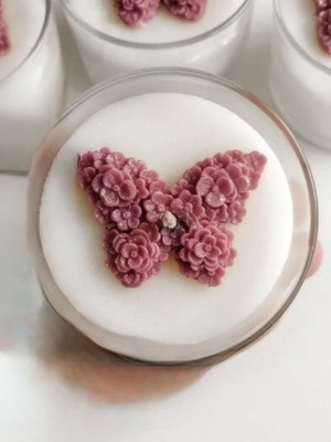 Butterfly candle new with customizable scent and color