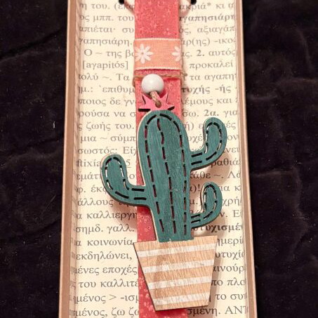 Easter candles with wooden cactus new, two designs