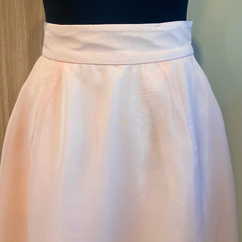 Ethereal salmon pale asymmetrical party skirt like new, size XXS