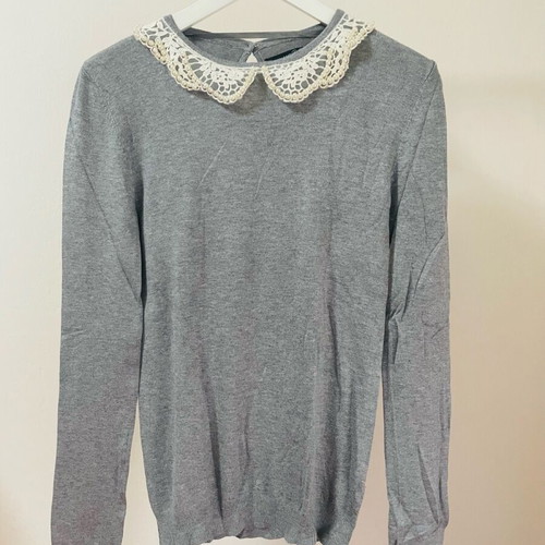 Atmosphere sweater with pearls new, gray, size XS