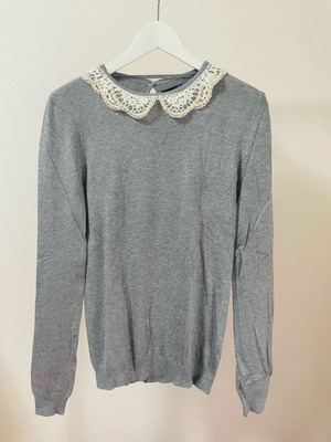 Atmosphere sweater with pearls new, gray, size XS