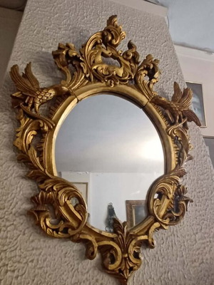 Mirror used, wood frame