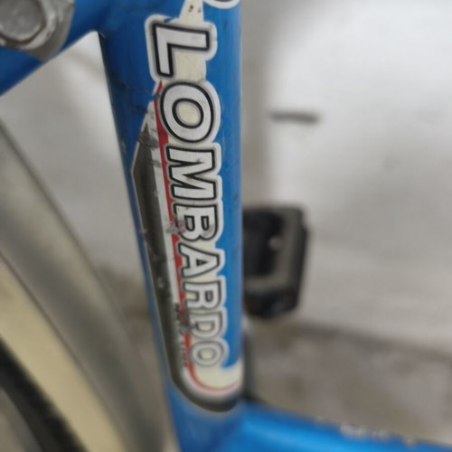Lombardo Trekking 200 women's bike used, 21-speed, blue with basket