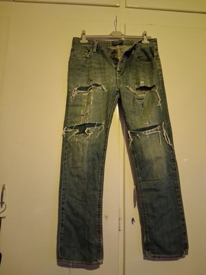 Bershka jeans w32 used, blue