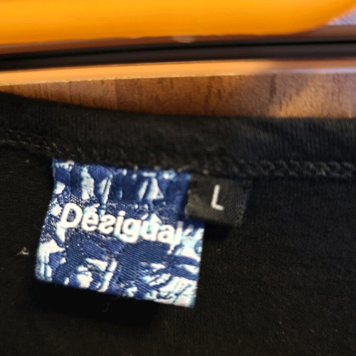Desigual long sleeve shirt used, size L, black and gray