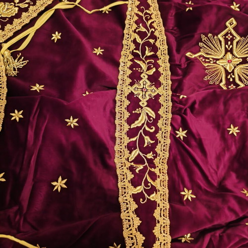 Complete Handmade Embroidered Priestly Vestment Like New