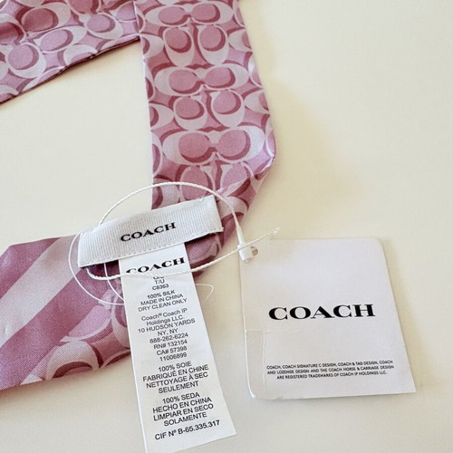 Coach silk scarf new with tag
