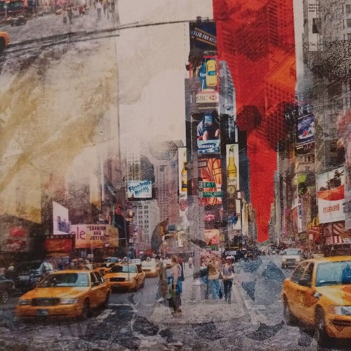 Canvas print New York collage style like new
