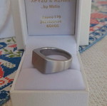 Men's ring new, silver color