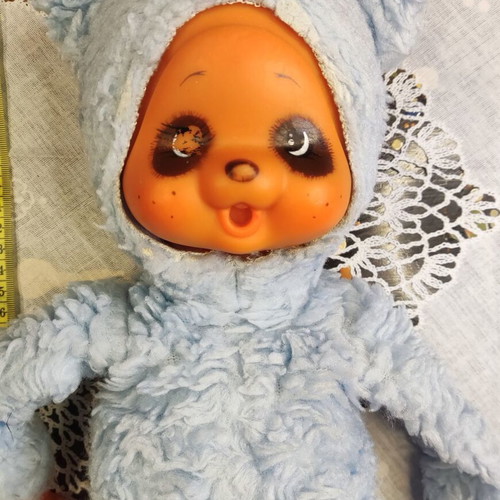Zavolaki doll used, about 35 cm, one eye faded