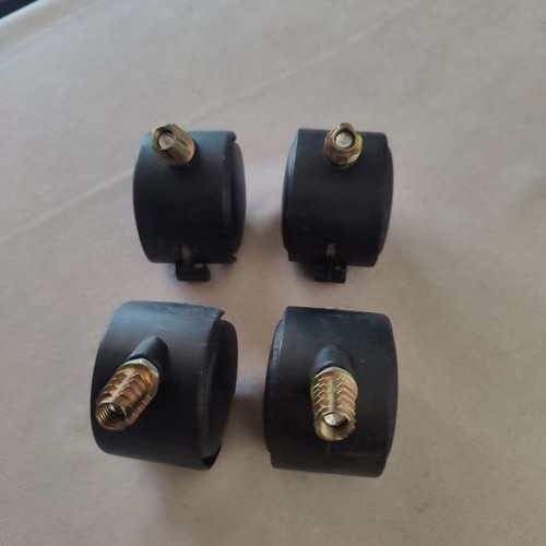 Chair wheels set of four used, two with locks, adaptors included