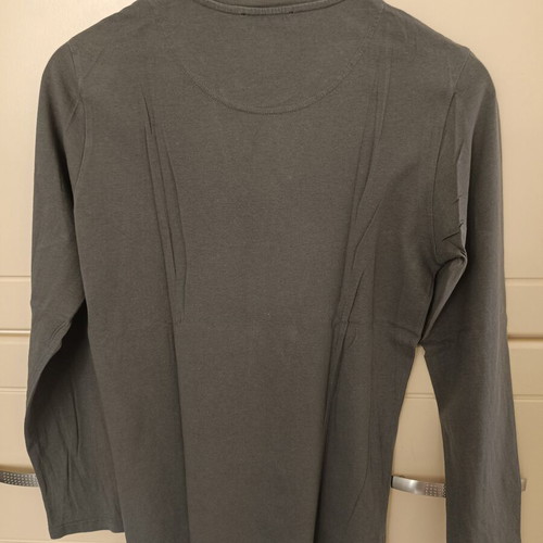 Emporio Armani men's long sleeve shirt, grey, size S