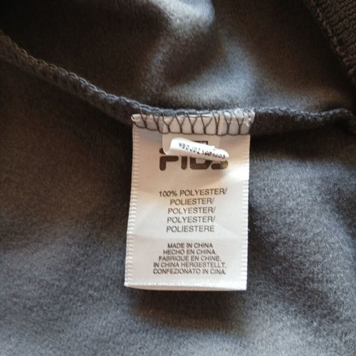 Fila men's track jacket like new, gray with orange details, XL