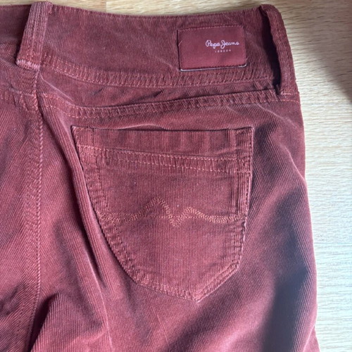 Pepe Jeans Corduroy Bootcut Pants Brown Like New Size 26