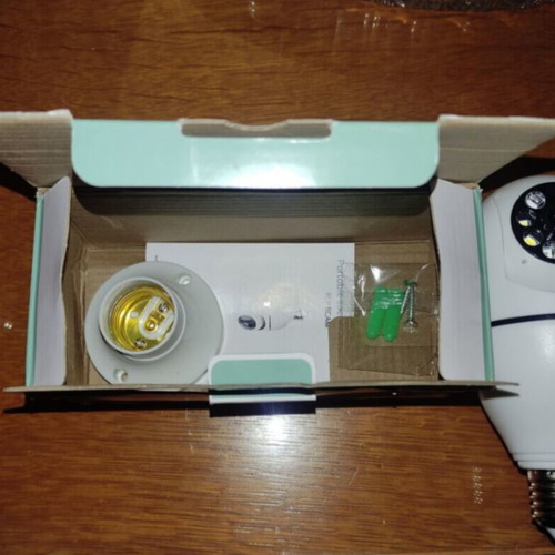Panoramic Wifi IP Camera Bulb E27 2MP HD with Motion Sensor & Night Vision