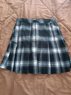 Μίνι φούστα καινούργια καρώ Attrattivo μαύρο άσπρο μέγεθος S