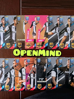 Full base set ΠΑΟΚ 18 καρτών FIFA 365 2024 Adrenalyn XL καινούργιο