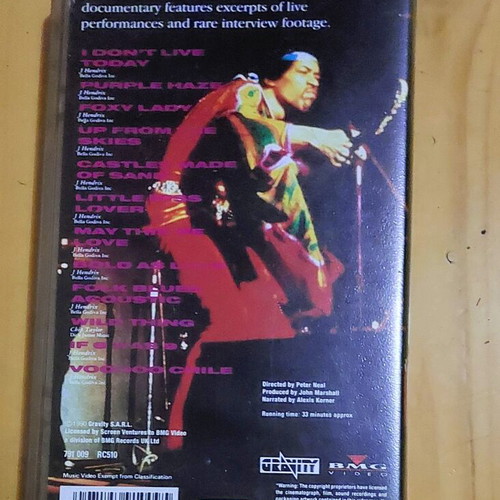 Jimi Hendrix Experience Original VHS 1987