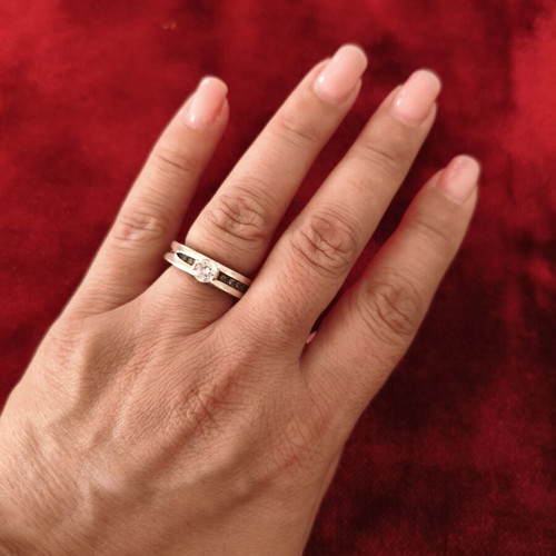 Vintage Bvlgari silver ring used with timeless design