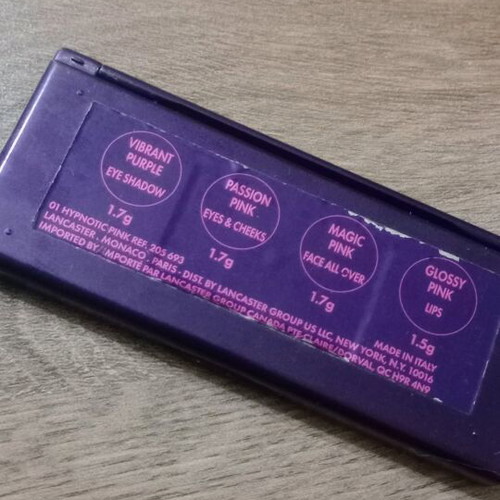 Lancaster eyeshadow palette used, very good quality