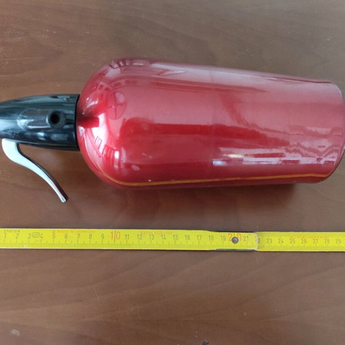 Vintage Sparklets Limited soda siphon from England like new, red metallic