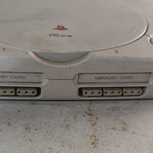 Sony PS one PS1 Slim console used, chipmodded with original SCPH-114 power supply