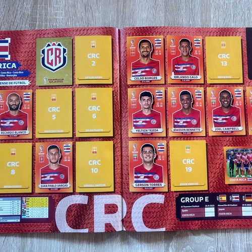 Panini Qatar 2022 sticker album used, incomplete