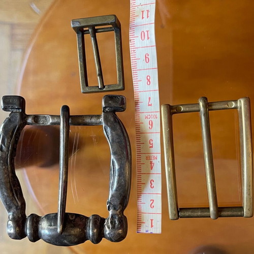 Italian buckles like new, set of 3 pieces