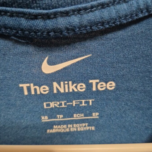 Nike cotton t-shirt like new, blue, XS