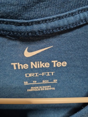 Nike cotton t-shirt like new, blue, XS