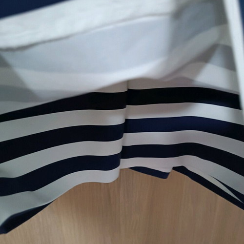 Zara dress with stripes, cutouts at waist, size small, like new