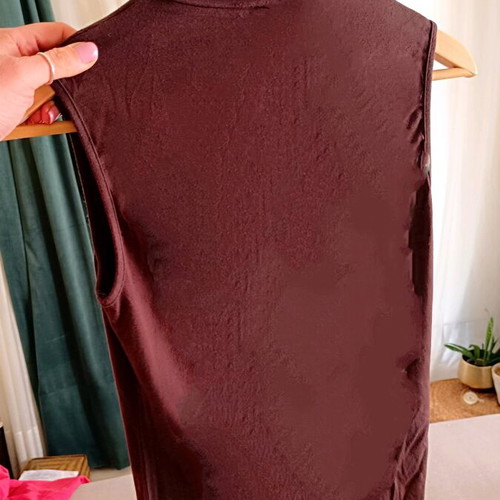 Batida sleeveless top like new, brown with sequins, size M