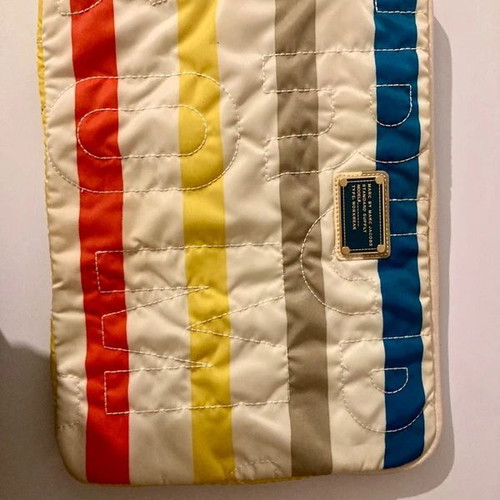 Marc Jacob handheld laptop bag like new with colorful stripes