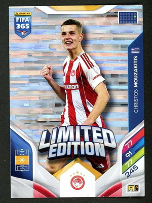 Panini FIFA 365 Adrenalyn XL Limited Edition Christos Mouzakitis Olympiacos pack like new