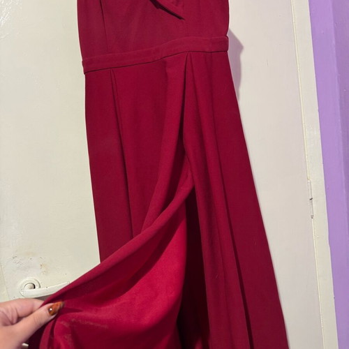 Shein formal dress burgundy with slit like new, size L