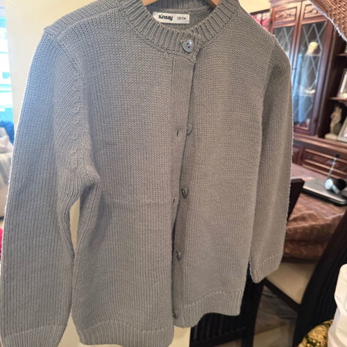 Girls' jacket 6 years used, gray, Sinsay
