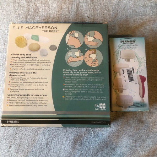 Elle Macpherson electric face and body brush with replacement parts new