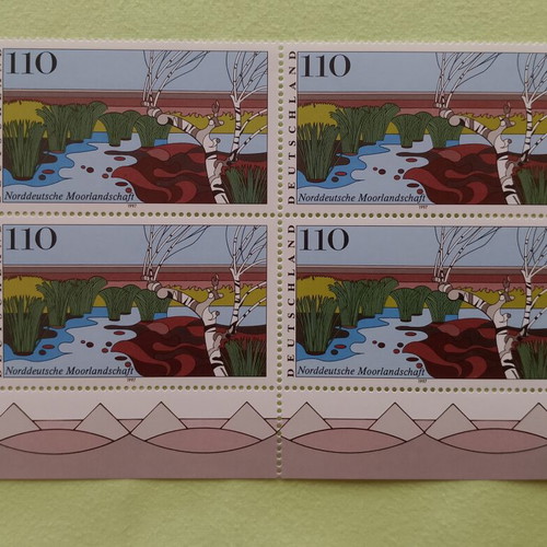 German stamps 1997 with Bonn first day cover postmark, 3 mint blocks